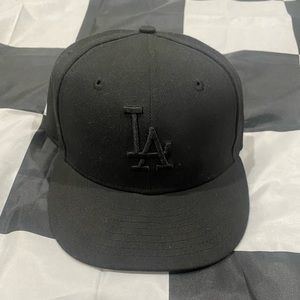 Black LA Dodgers fitted hat 7 1/8